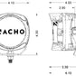 NACHO Quatro SAE Fog/Spot Combo White Projection - Street Legal 3-N-1 Lighting Pair